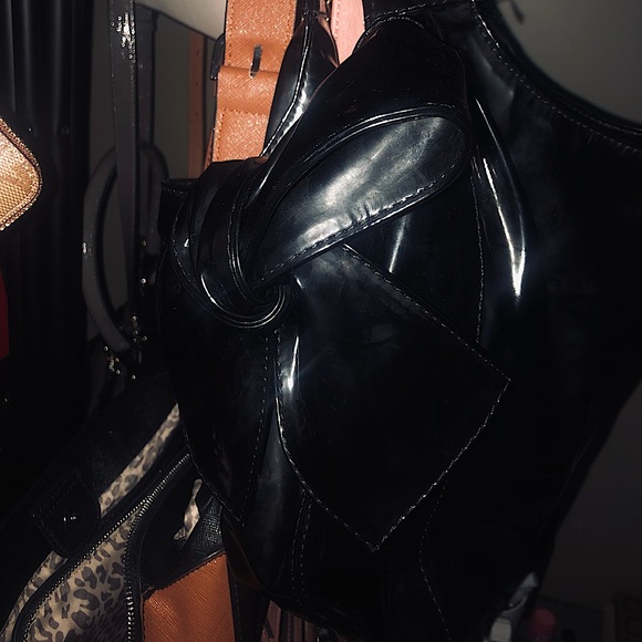 NEW - Valentino Leather large nuage bow tote two toned gold - Picture 2 of 3